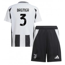 Juventus Gleison Bremer #3 Hjemmedraktsett Barn 2024-25 Kortermet (+ korte bukser)